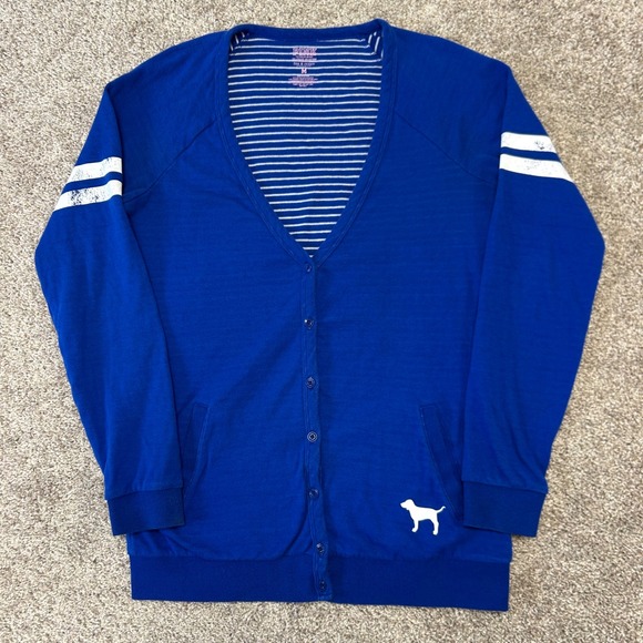 PINK Victoria Secret Kentucky Wildcats UK Cardigan Women Size Medium Velour UK - Picture 2 of 10